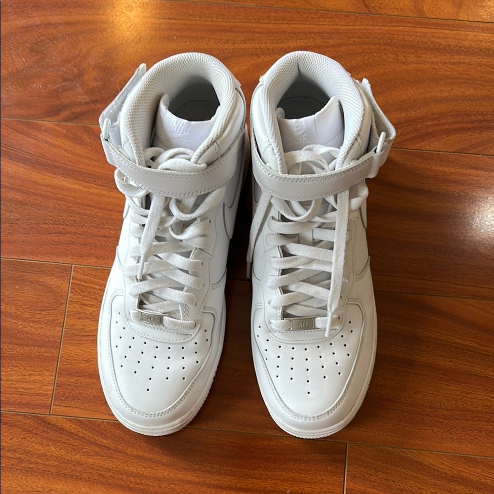 Nike Air Force One White High-Top Sneakers